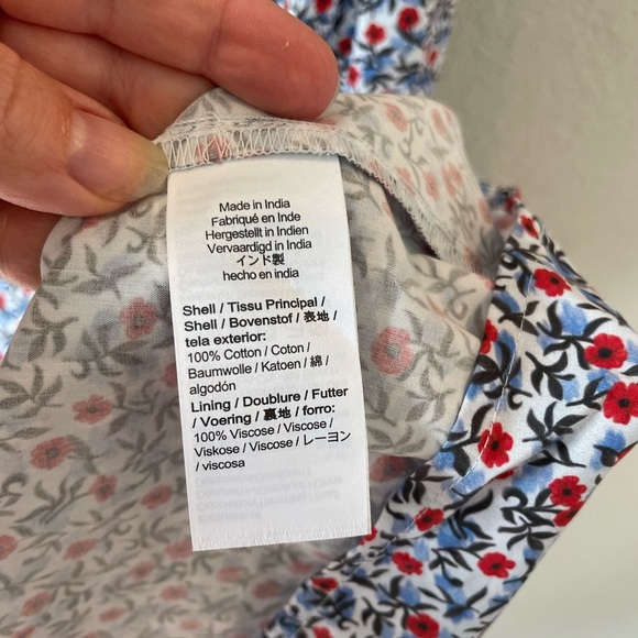 NWT J. Crew Meadow Scandi Girl Dress in Poppy Cotton Poplin - Picture 11 of 12